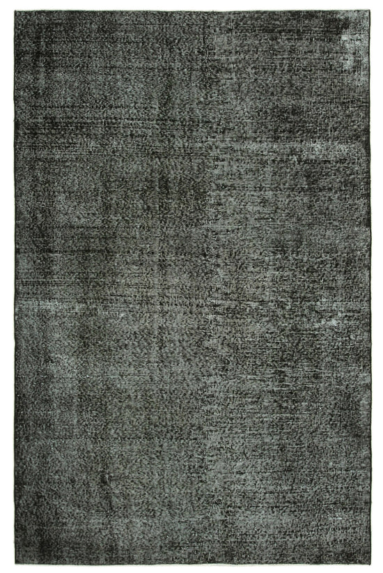 6x8 Black Overdyed Rug - 39400