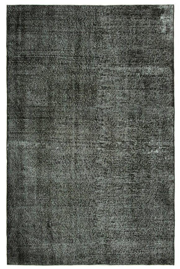6x8 Black Overdyed Rug - 39400
