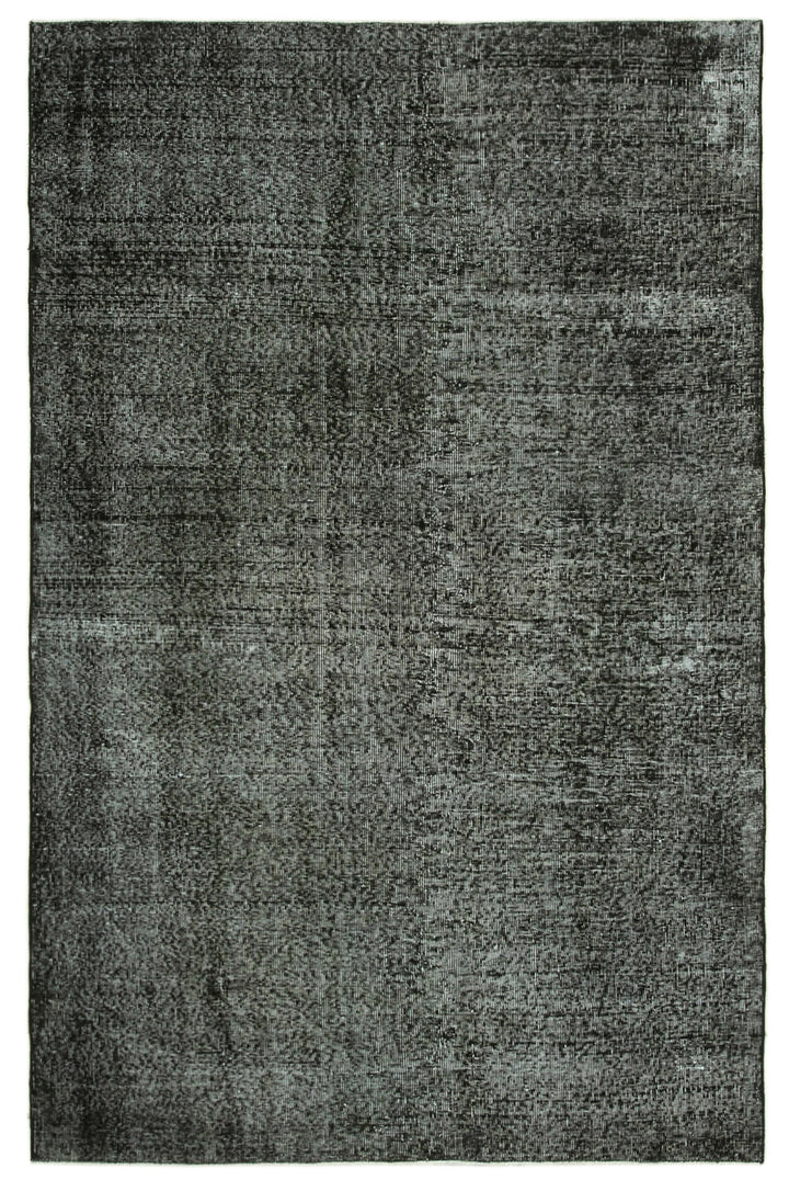 6x8 Black Overdyed Rug - 39400