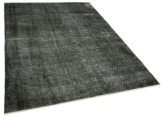 6x8 Black Overdyed Rug - 39400