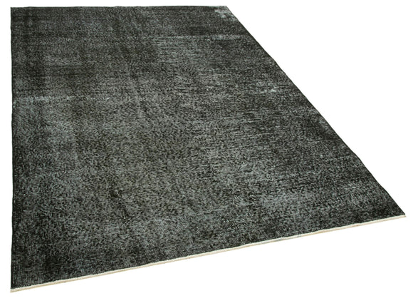 6x8 Black Overdyed Rug - 39400
