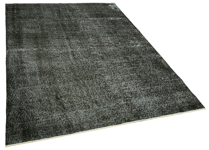 6x8 Black Overdyed Rug - 39400