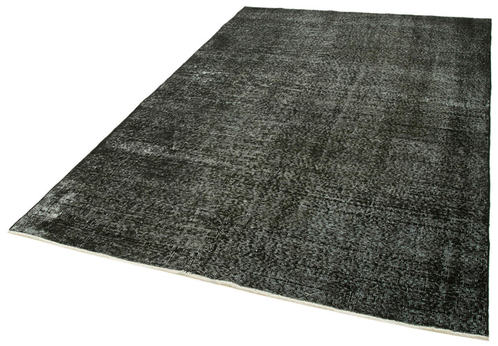 6x8 Black Overdyed Rug - 39400