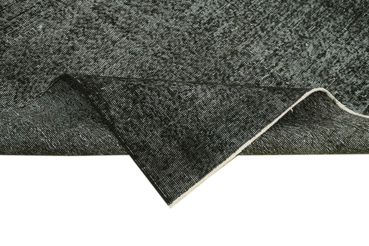 6x8 Black Overdyed Rug - 39400
