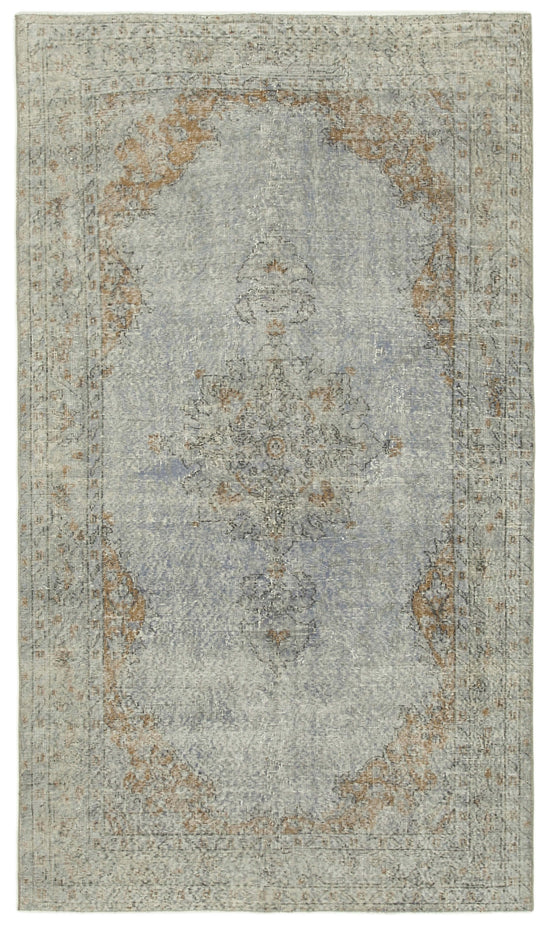 5x9 Grey Overdyed Rug - 39417