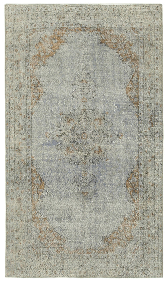 5x9 Grey Overdyed Rug - 39417