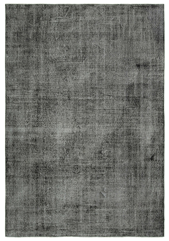 7x10 Black Overdyed Rug - 39419