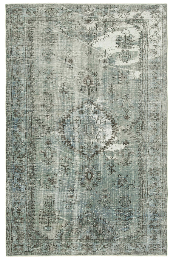 5x8 Blue Overdyed Rug - 39422