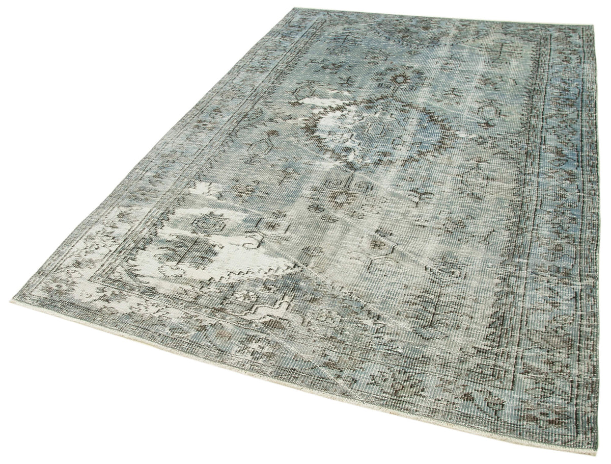 5x8 Blue Overdyed Rug - 39422