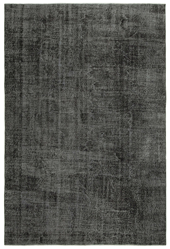 7x10 Black Overdyed Rug - 39423