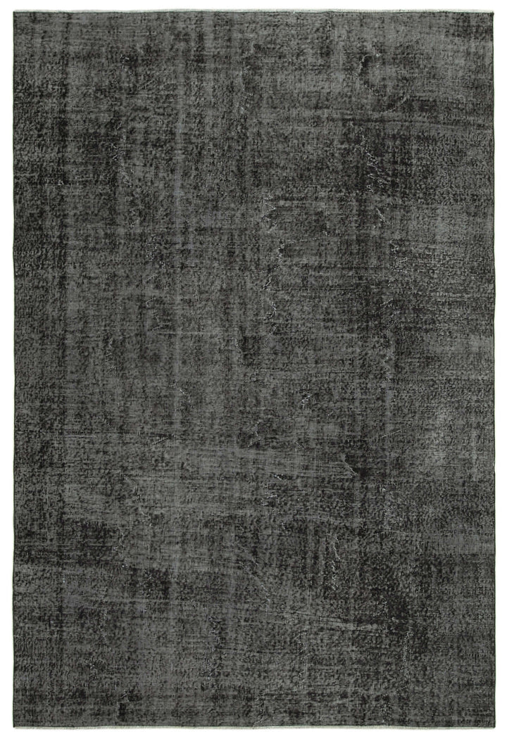 7x10 Black Overdyed Rug - 39423