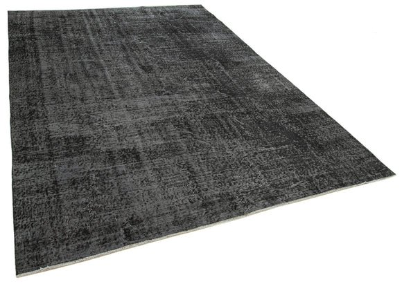 7x10 Black Overdyed Rug - 39423