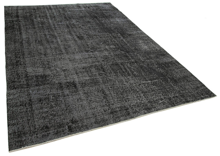 7x10 Black Overdyed Rug - 39423