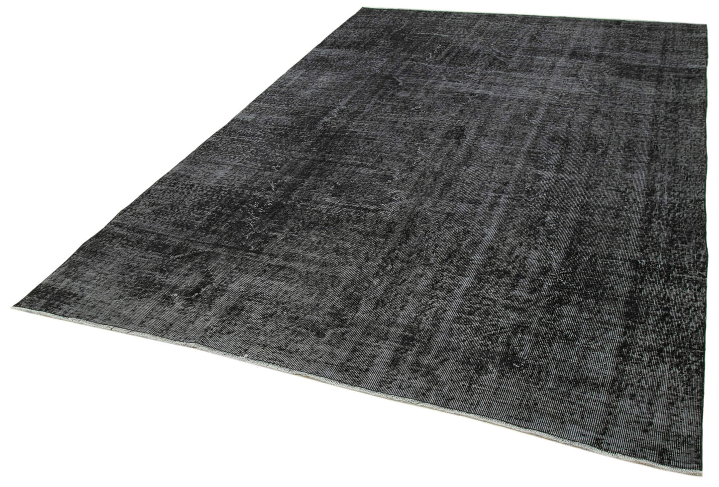 7x10 Black Overdyed Rug - 39423