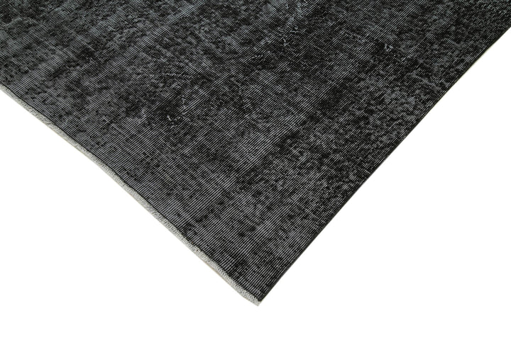 7x10 Black Overdyed Rug - 39423