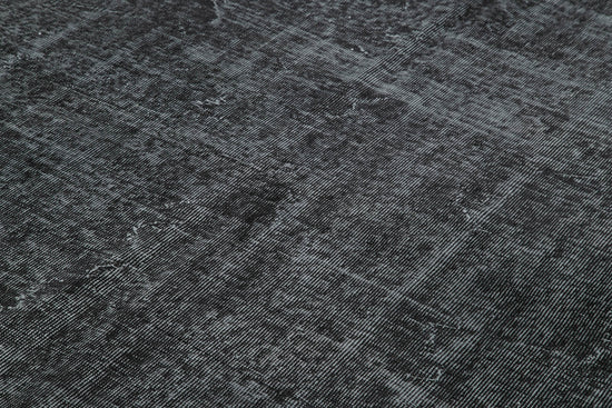 7x10 Black Overdyed Rug - 39423