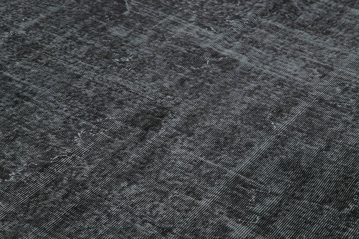7x10 Black Overdyed Rug - 39423
