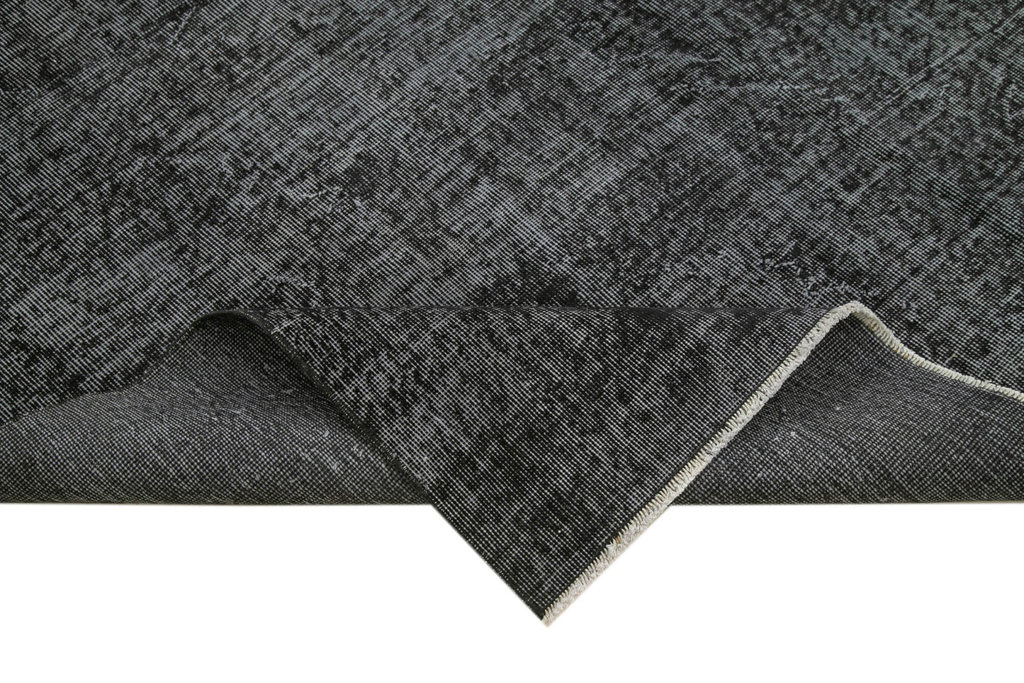 7x10 Black Overdyed Rug - 39423