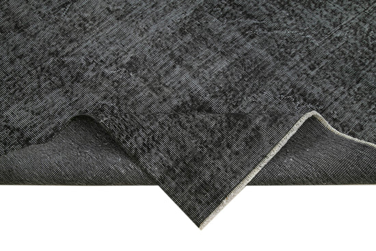 7x10 Black Overdyed Rug - 39423