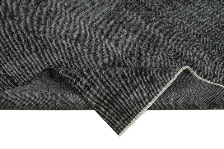 7x10 Black Overdyed Rug - 39423