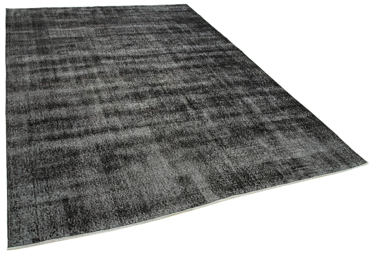 7x10 Black Overdyed Rug - 39440
