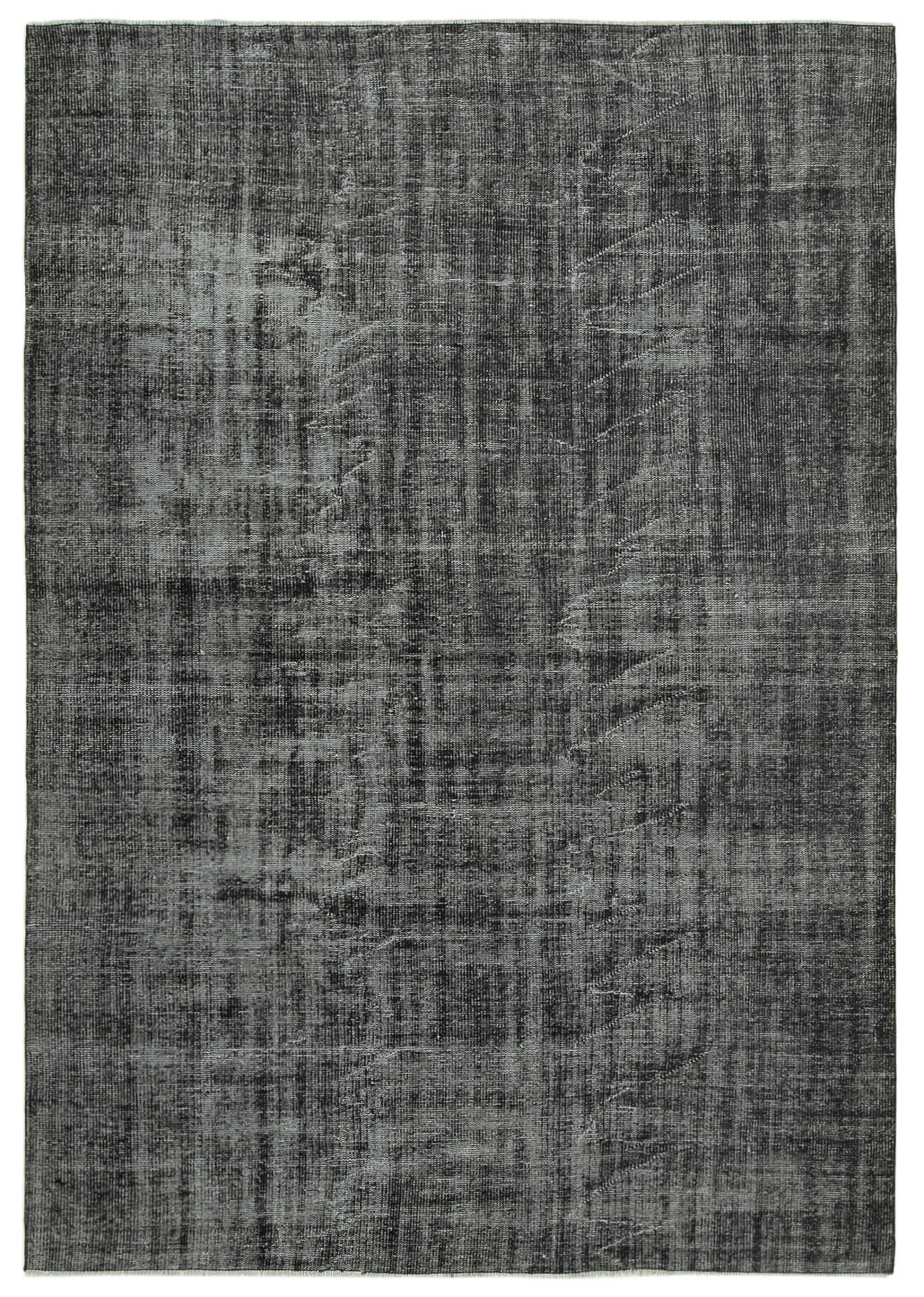 7x10 Black Overdyed Rug - 39446