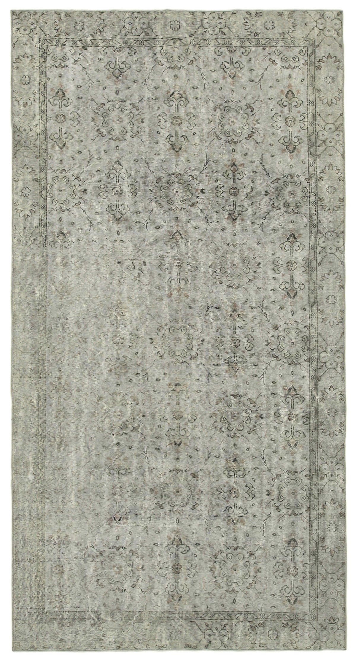 5x10 Grey Overdyed Rug - 39447