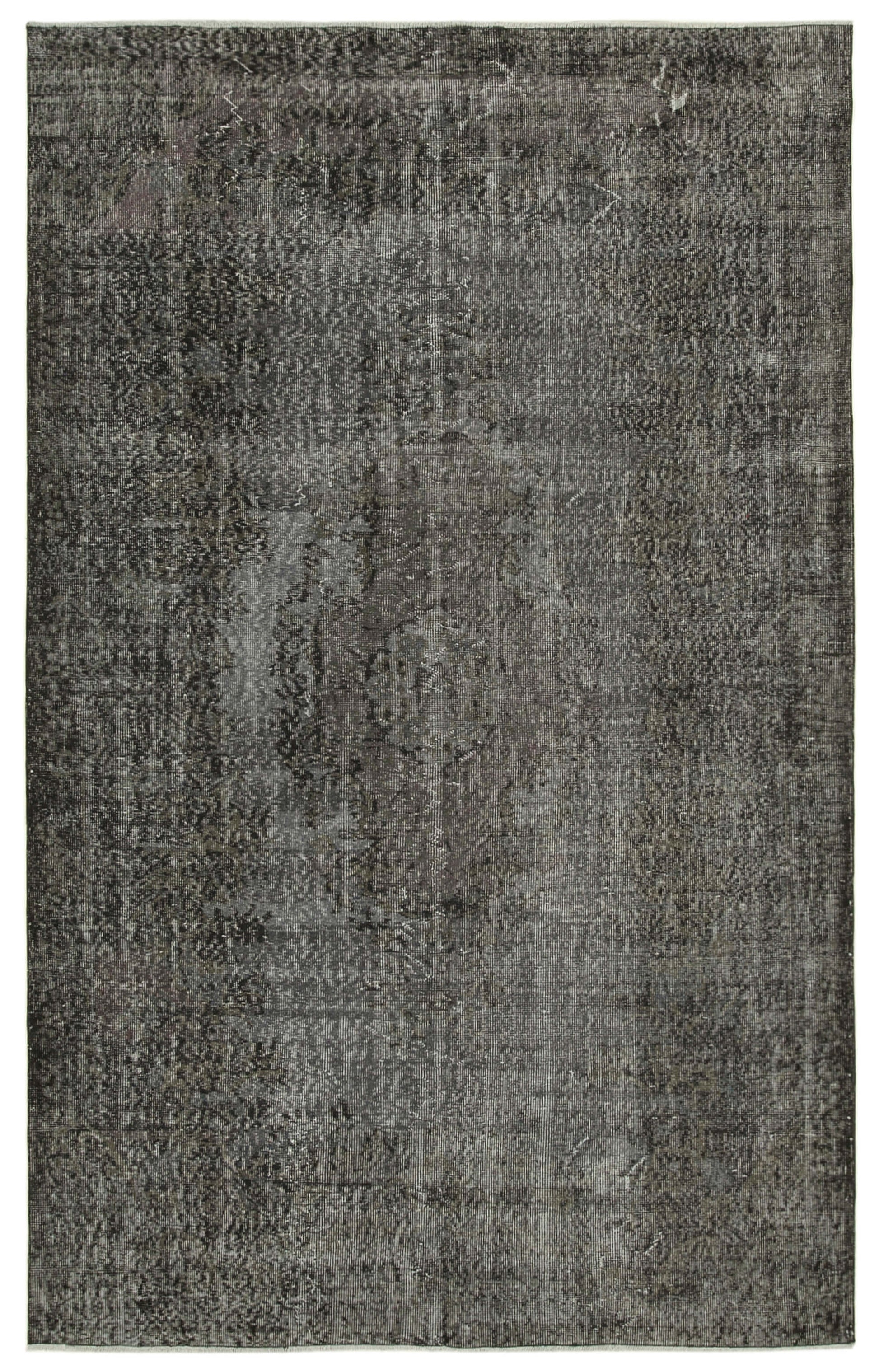 6x10 Black Overdyed Rug - 39454