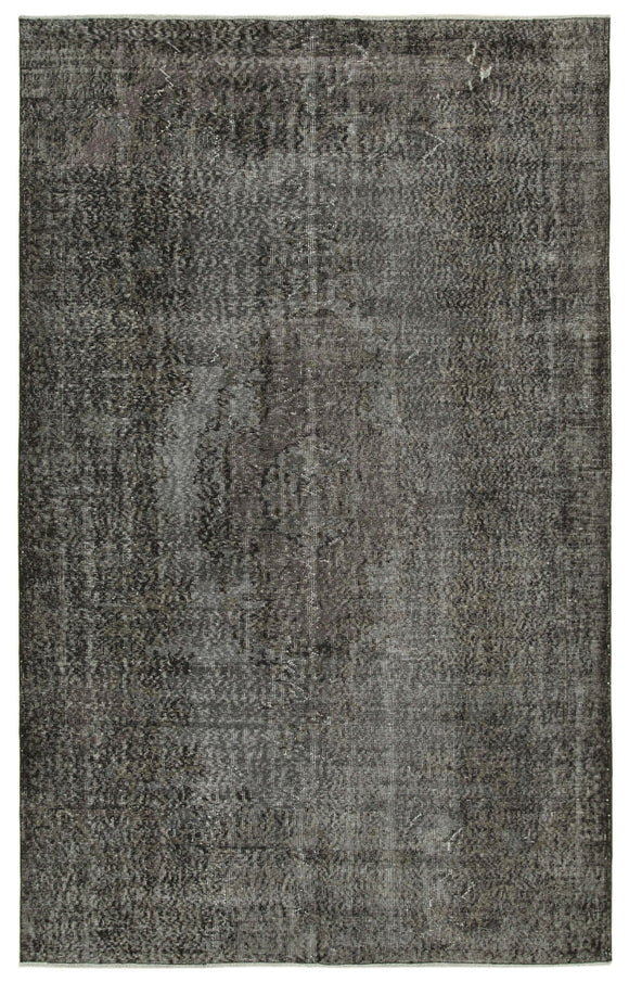 6x10 Black Overdyed Rug - 39454