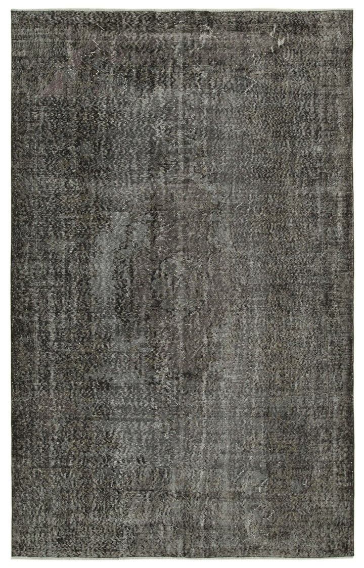 6x10 Black Overdyed Rug - 39454