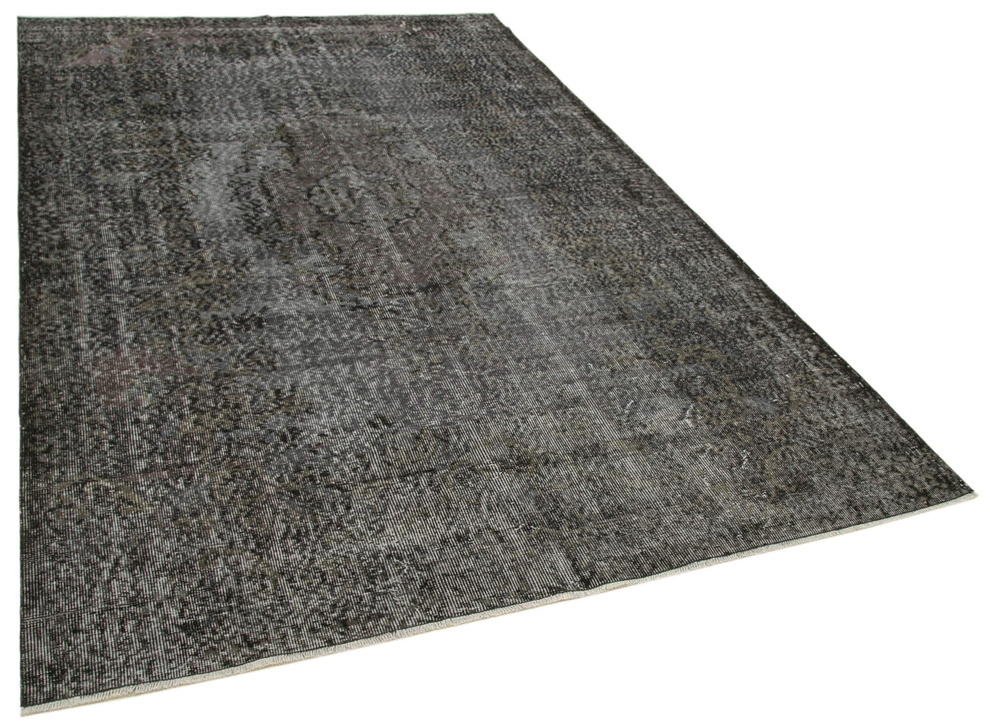 6x10 Black Overdyed Rug - 39454