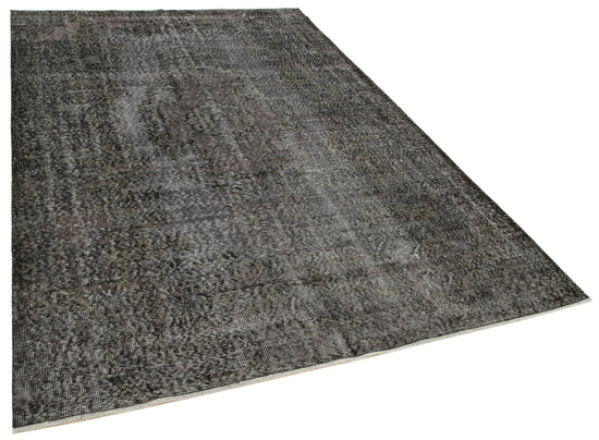 6x10 Black Overdyed Rug - 39454