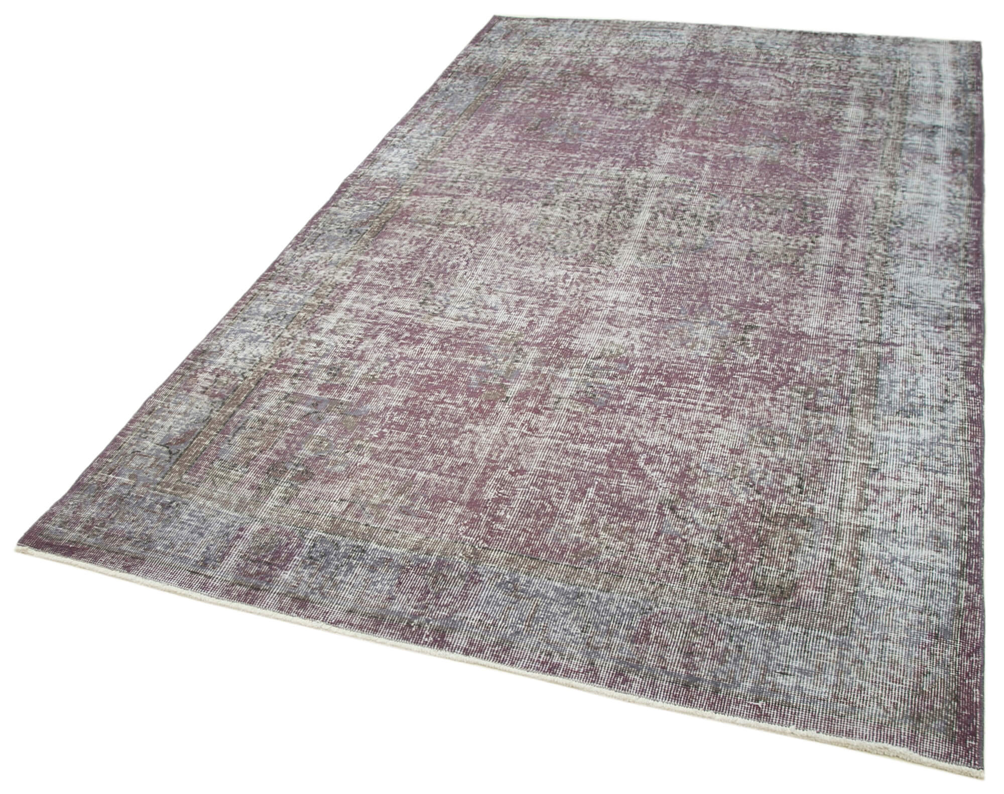 5x9 Purple Overdyed Rug - 39473