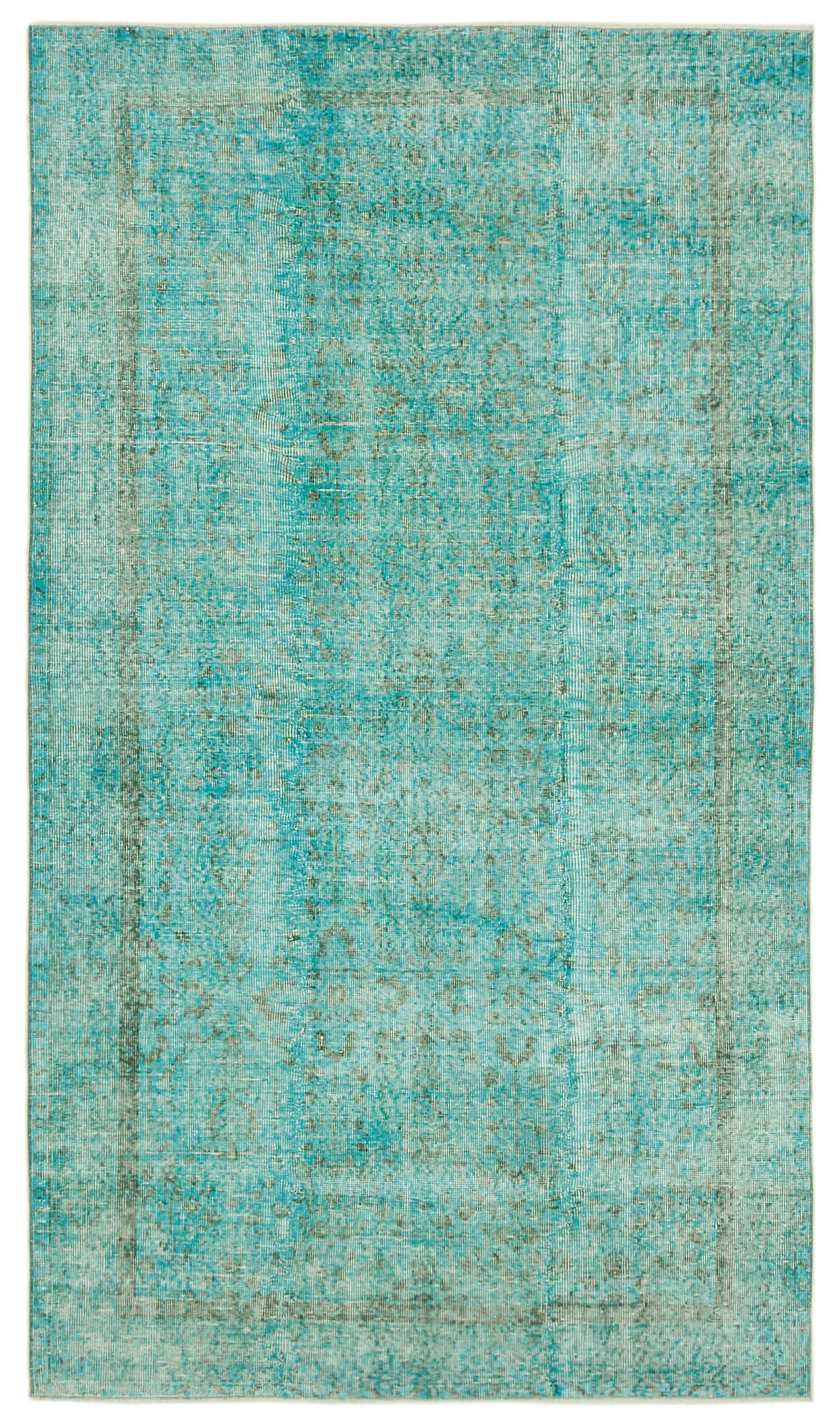 Turquoise Silk Ribbed Rug skip to product information