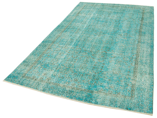 5x9 Turquoise Overdyed Rug - 39476