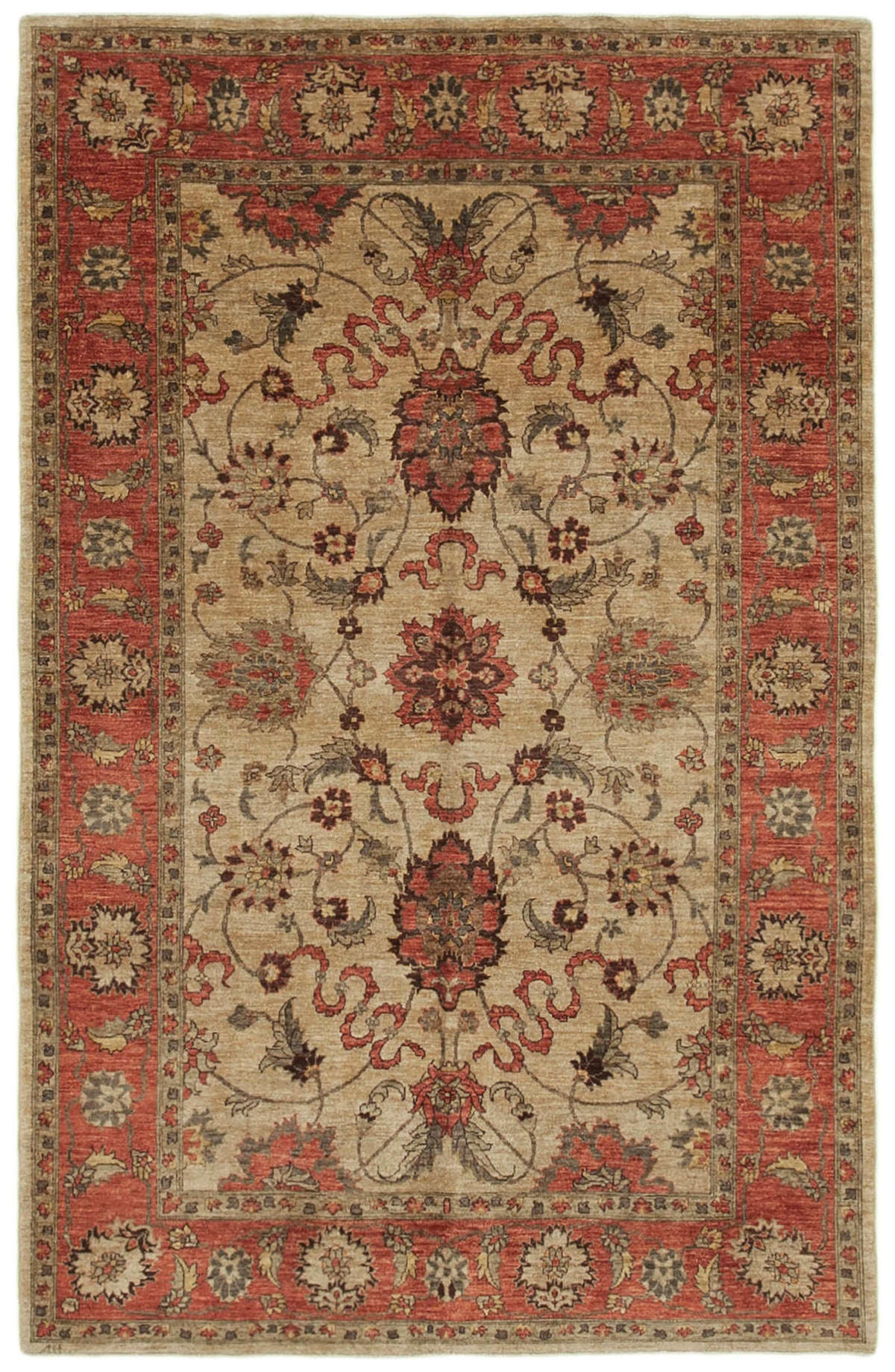 6x9 Beige Oushak Rug - 39643