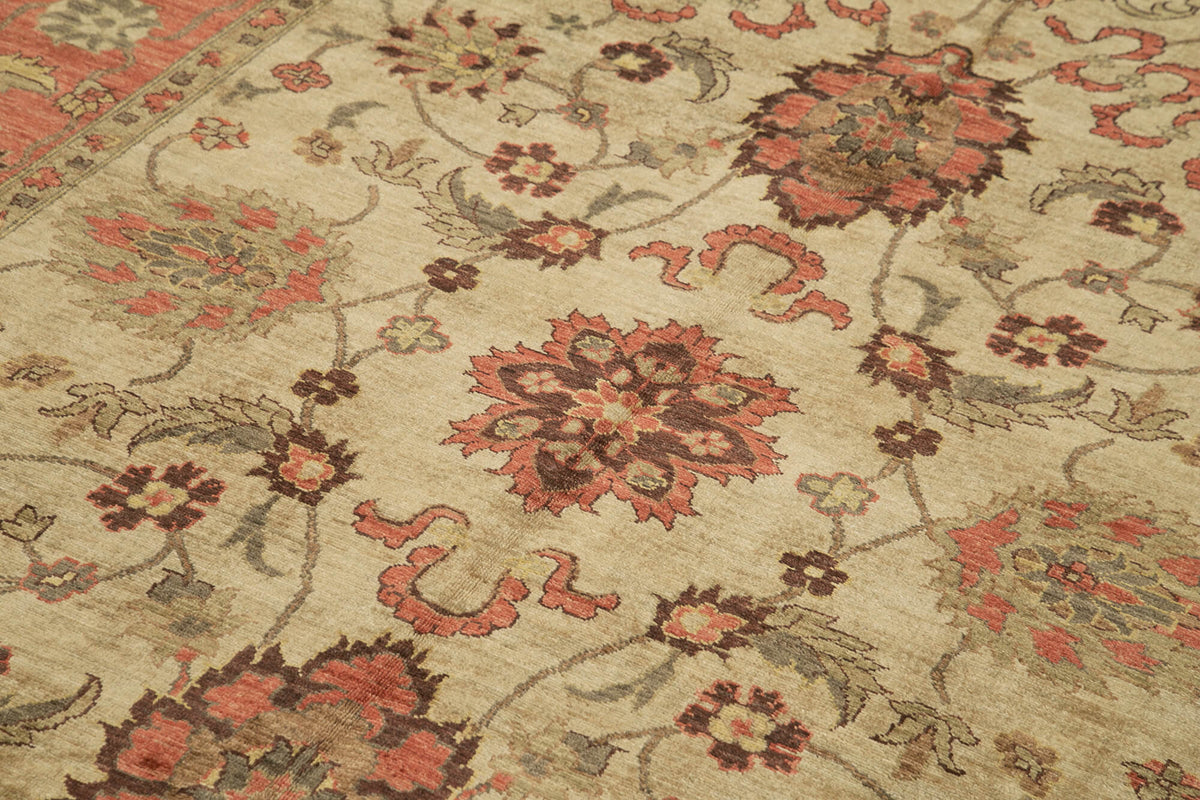 6x9 Beige Oushak Rug - 39643