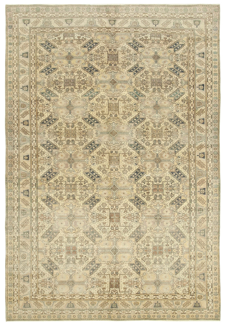 6x9 Beige Vintage Rug - 39652