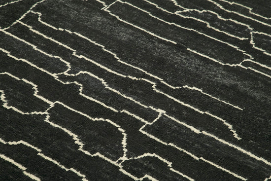 6x9 Black Moroccan Rug - 39699