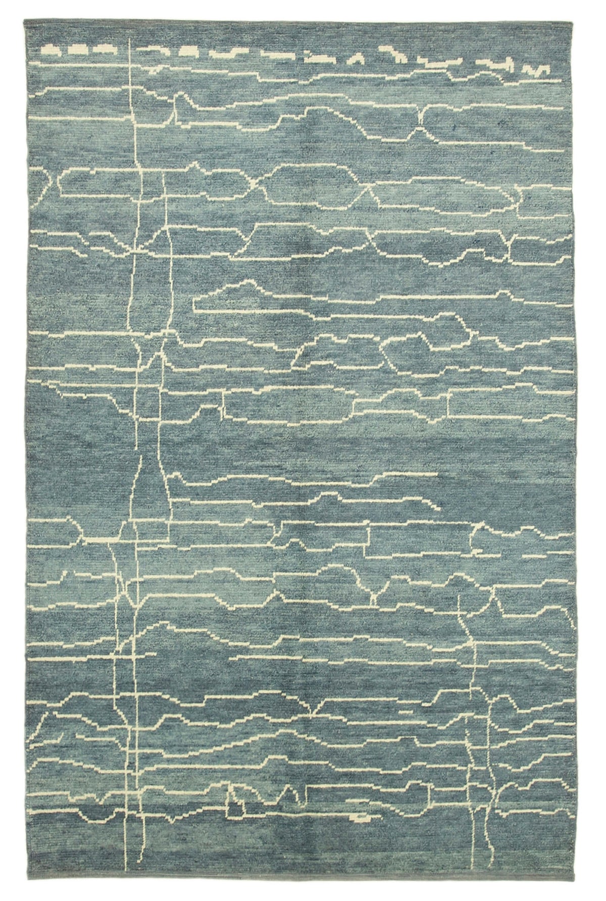 6x10 Blue Moroccan Rug - 39701