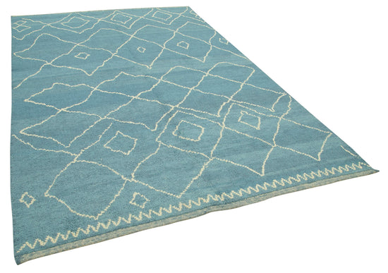 6x10 Blue Moroccan Rug - 39702