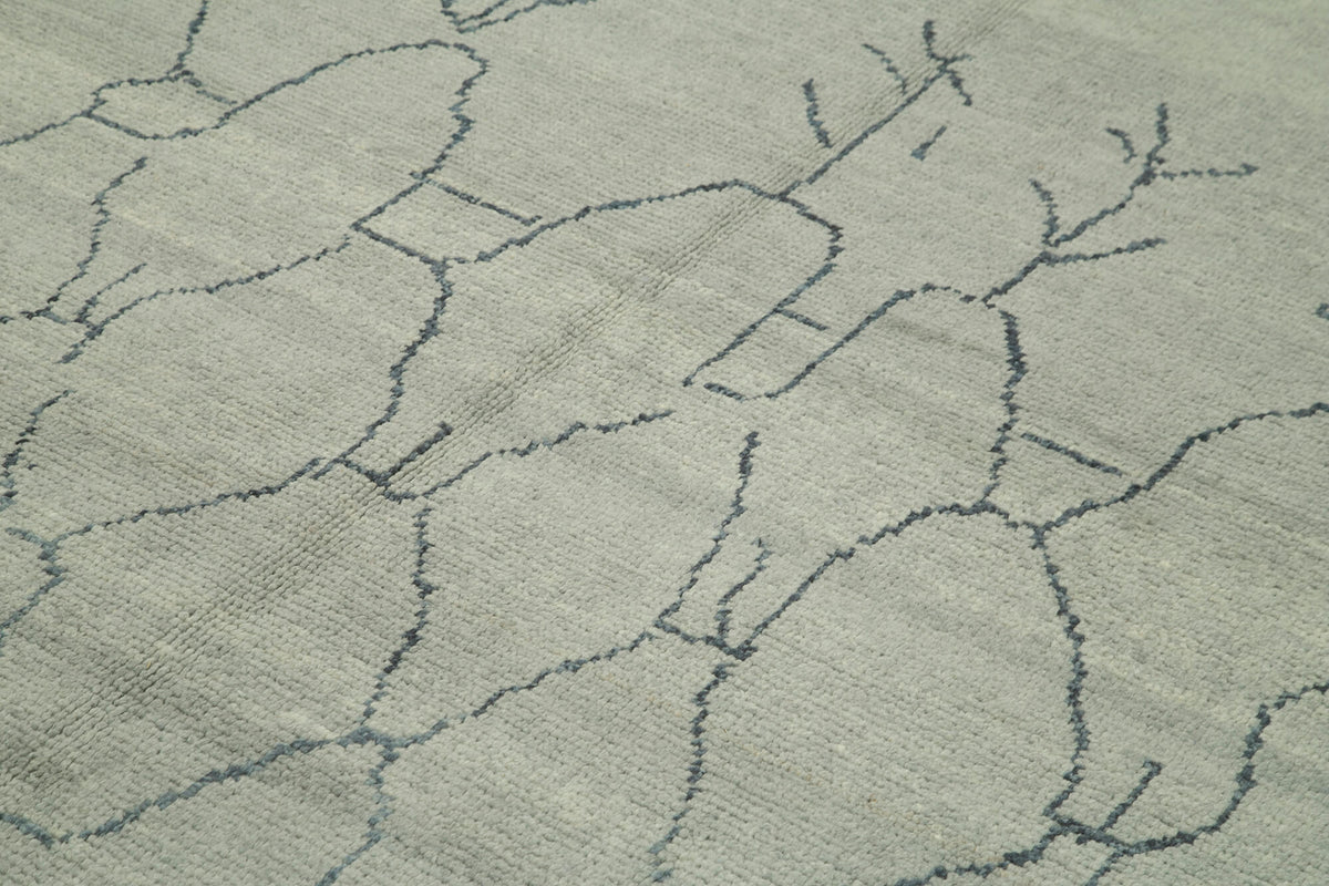 6x9 Grey Moroccan Rug - 39709