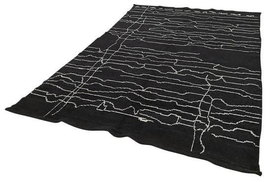 6x10 Black Moroccan Rug - 39711