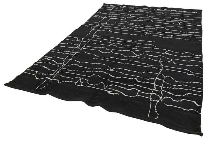 6x10 Black Moroccan Rug - 39711