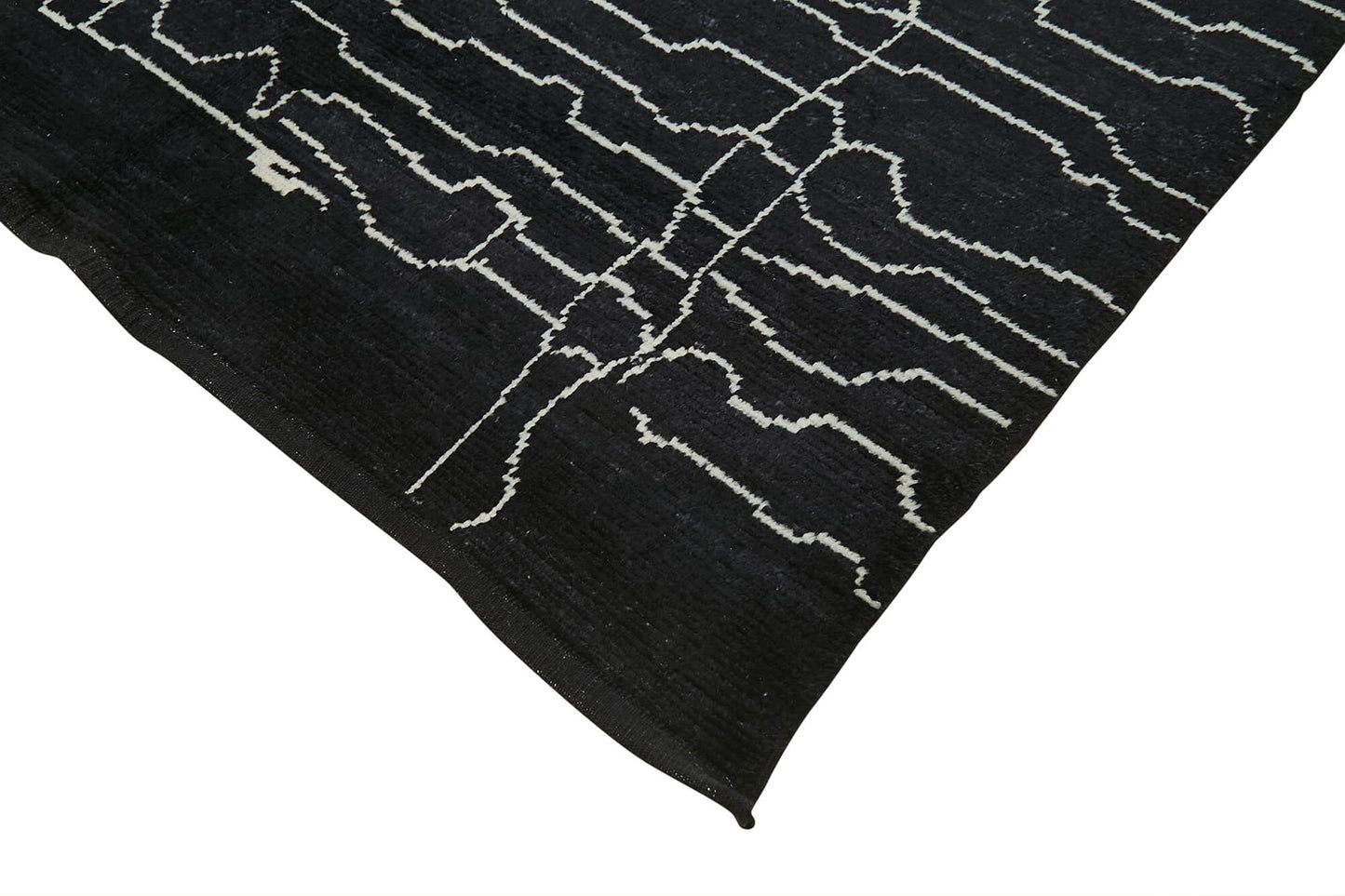 6x10 Black Moroccan Rug - 39711