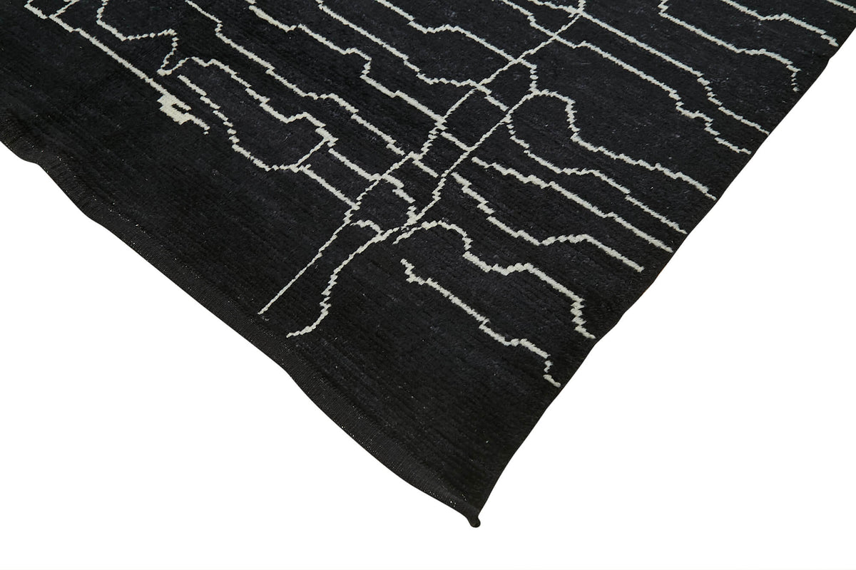 6x10 Black Moroccan Rug - 39711