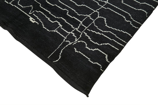 6x10 Black Moroccan Rug - 39711