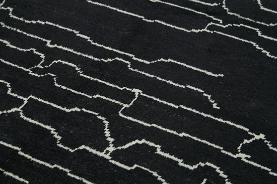 6x10 Black Moroccan Rug - 39711
