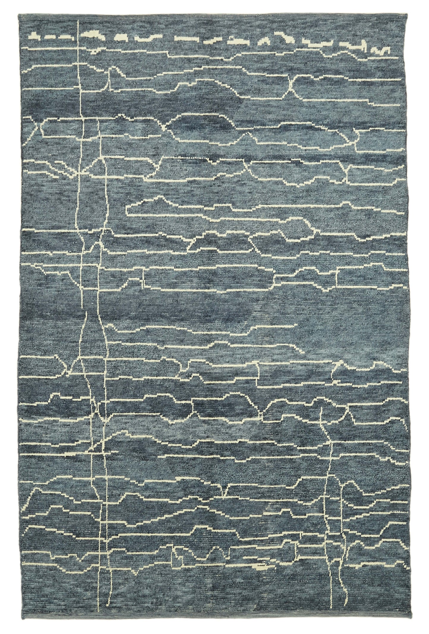 7x10 Blue Moroccan Rug - 39713