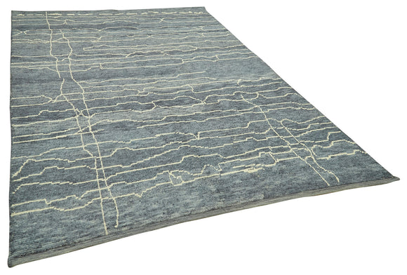 7x10 Blue Moroccan Rug - 39713